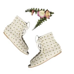 Joyfolie Girl's Millani Booties in Gilded Pebble Gold Size 8 Toddler